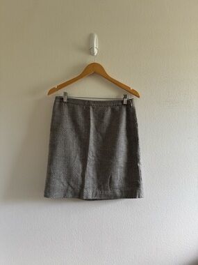 NWT LOFT Grey Patterned Mini Skirt size 6